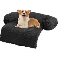 Merkloos Solidchoice - Cuscino per divano in peluche per cani, morbido e confortevole, dimensioni 95 x 95 x 16 cm, lavabile