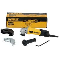 DeWalt Smerigliatrice angolare da 115 mm (750 W, 11.800 giri/min, compatta e leggera, con cofani di protezione, riavvio e seconda protezione, per tutte le lame di taglio standard, smerigliatura e