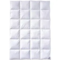 OEM Coperta in piumino, 135x200 cm, adatta per tutto l'anno, composta al 90% da piumino e al 10% da piume, colore bianco