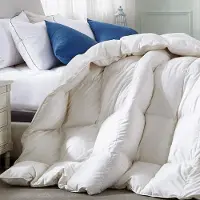 OEM Copertura per letto matrimoniale, 50 once, imbottitura in piume e piumino di anatra grigia, 100% cotone