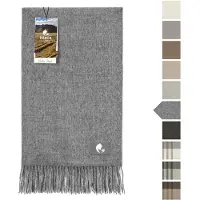 OEM Coperta in lana di alpaca, 130x180 cm, 100% lana di alpaca, colore grigio, Öko-Tex