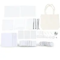 OEM Kit di sublimazione per principianti, composto da 77 pezzi, con portachiavi, borse e altro.