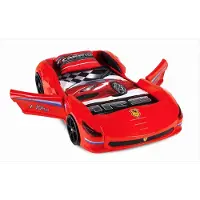 Xl Moebel Gmbh Letto a forma di auto da corsa, letto per bambini, design auto sportiva, colore rosso