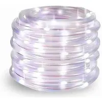 Dripio Catena luminosa da 10 metri, luce bianca fredda, diametro 5 mm, a bassa tensione