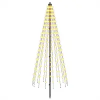 Syfax Albero di Natale LED EKENAS 165 cm 270 LED Bianco caldo Ferro