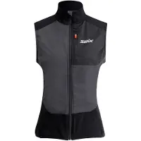 Swix Women's Focus Vest Gilet softshell Donna (XL, nero/grigio)