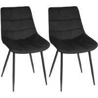 Selius Sedie da pranzo - Sedie per la cucina - Set di sedie - Sedie - Sedie di design - Set da 2 - Altezza seduta 50 cm