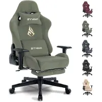 Selius Sedia da gaming ergonomica - Sedia da ufficio - Sedia da lavoro - Sedia da gaming nera - Sedia per il lavoro - Sedile in memory foam