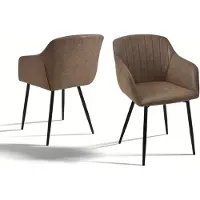 Selius Sedia da pranzo - Sedia - Sedia a conchiglia - Sedia da cucina - Sedia di design - Con braccioli e schienale