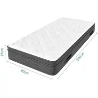 Selius Materasso ibrido con molle insacchettate e memory foam - 7 zone - Fermo