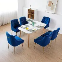 Selius Set di sedie da pranzo - Sedie - Sedie per sala da pranzo - Sedute - Set di sedie per sala da pranzo - Velluto, colore grigio