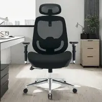 Selius Sedia ergonomica da ufficio - Sedia da ufficio - Sedia ergonomica per persone alte - Sedia da lavoro - Sedia girevole