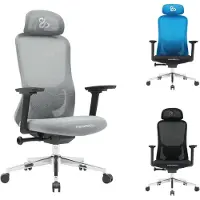 Selius NEWSKILL, sedia da gaming ergonomica, colore grigio