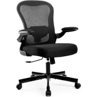 Selius Sedia da ufficio regolabile in altezza, con rivestimento in rete traspirante, braccioli confortevoli, supporto lombare e funzione di inclinazione