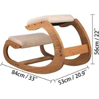 Selius Sedia a ginocchio - Sedia da ufficio - Sedia ergonomica - Sedia per l'ufficio domestico - Sedia a ginocchio, sgabello con cuscino spesso