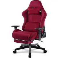Selius Gamestoel - Sedia da ufficio ergonomica - Sedia confortevole - Sedia da ufficio con poggiapiedi