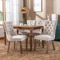 Selius Sedia da pranzo - Sedia - Sedia a conchiglia - Sedia da cucina - Rivestimento - Gambe in legno massello