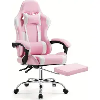 Selius Sedia da gaming - Sedia da ufficio - Sgabello da gaming - Sedia da computer - Sedia da lavoro - Design ergonomico - Imbottitura in memory foam
