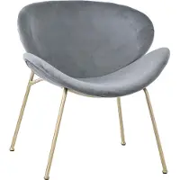 Selius Set di 2 sedie da pranzo - Eleganti sedie in velluto - con gambe in metallo dorato - design lussuoso e confortevole