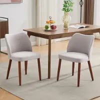 Selius Sedie da pranzo - Sedie - Sedie nere - Sedie da cucina - Sedie da caffè - Set di 2, colore grigio
