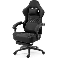 Selius Sedia da ufficio - Sedia da lavoro - Sedia da gaming - Sedia per lo studio - Tessuto traspirante - Schienale regolabile
