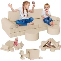 Clevich Divano giocattolo per bambini, divano modulare per bambini, Oeko-Tex Standard 100