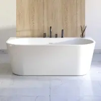OLTENS-BIURO OLTENS Hulda, vasca da bagno ovale da parete, 170 x 80 cm