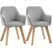 Selius Sedia da pranzo - Sedia imbottita - Sedia in velluto - Struttura in legno di gomma - Comfort elevato