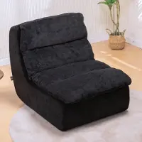 Selius Divano singolo - Poltrona - Pouf - Poltrona relax - Sedia a sacco - Design compatto - Tessuto in velluto morbido