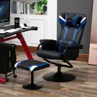 Selius Poltrona relax - Sedia reclinabile - Sedia con poggiapiedi - Schienale regolabile fino a 130° - Materiale idrorepellente