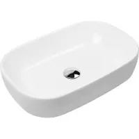 OLTENS-BIURO Lavabo da appoggio ovale OLTENS Jurong, 54 x 36 cm, con tecnologia SmartClean