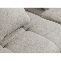 MILY SOFA MILYSOFA SOFABULOUS Divano modulare, linea dritta, 2 posti, raffinato tessuto bouclé, beige pietra