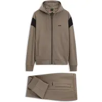 BOSS Tuta da jogging beige / nero