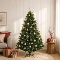 Syfax Albero di Natale Artificiale con Palline 150 cm 150 LED