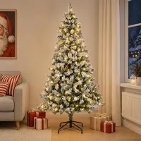 Syfax Albero di Natale Artificiale con Rami Pieghevoli 120 cm 150 LED