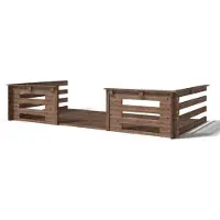 ALTANKA Veranda - 8m2 - 4m x 2m - impregnata - colore: marrone
