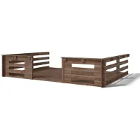 ALTANKA Veranda - 12m2 - 4m x 3m - impregnata - colore: marrone