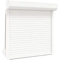 vidaXL Tapparella bianca 100 x 100 cm in alluminio e poliuretano
