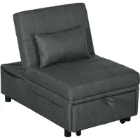 Selius Poltrona relax – Poltrona – Sedia a dondolo – Poltrona reclinabile – Sedia – 3 funzioni in 1 – Grigio scuro – Portata massima: 150 kg