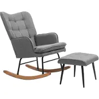 Selius Poltrona girevole – Poltrona relax – Poltrona da salotto – Poltrona con poggiapiedi – Grigio scuro – Girevole a 360°