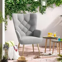 Selius Poltrona – Poltrona da salotto – Poltrona girevole – Sedia con braccioli – Poltrona relax – Design scandinavo – Rivestimento in tessuto – Gambe in metallo – Carico massimo: 150 kg