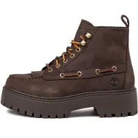 Timberland per donna. TB0A27YZW071 Stivaletti in pelle Stone Street marrone (39 W), 1 a 3 cm, Stringhe, Casual
