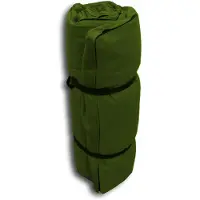 OEM Tappetini futon portatili, color verde scuro, dimensioni 200 x 80 x 4 cm