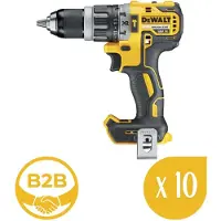DeWalt [B2B] Trapano avvitatore a percussione DCD796N (solo l'apparecchio), confezione da 10