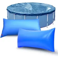 Merkloos Omgoods - Cuscini ad aria rettangolari per piscine invernali (set da 2)