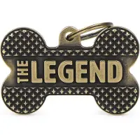My Family Medaglietta Identificativa Per Animali Domestici Bronx Bone The Legend Xl