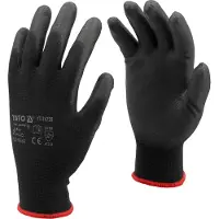 YATO Guanti da lavoro in nylon nero