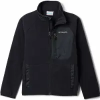 Columbia Kid's Fast Trek V Full Zip Giacca in pile Bambini (L, nero)