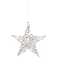 Konstsmide - Stella LED in acrilico, piccola, 24 diodi bianchi caldi, trasformatore interno da 24 V, cavo trasparente ; 6102-103