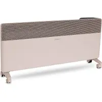 Vonroc Riscaldatore elettrico in tessuto 2500W - inverter - 30m² | WiFi - beige